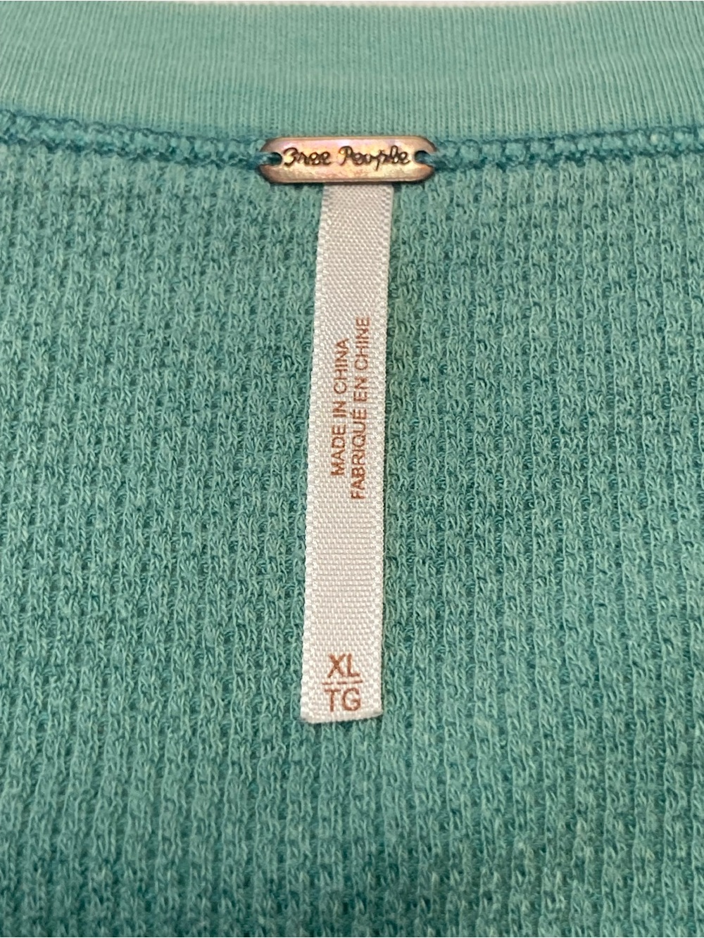 Free People Size XL Kombucha Cuff Thermal in Mint Green - Picture 5 of 8
